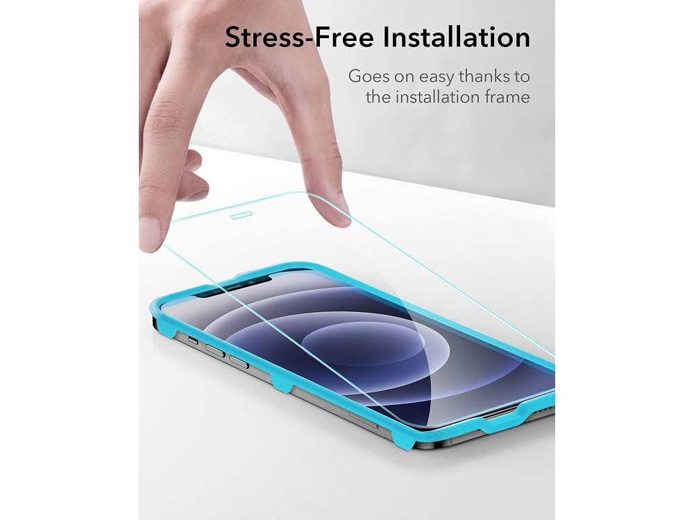 ESR iPhone 12 Mini Tempered Glass Premium Screen Protector με Installation frame, Σετ των 3