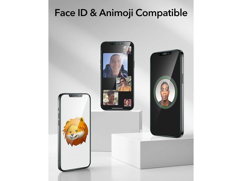 ESR iPhone 12 Mini Tempered Glass Premium Screen Protector με Installation frame, Σετ των 3