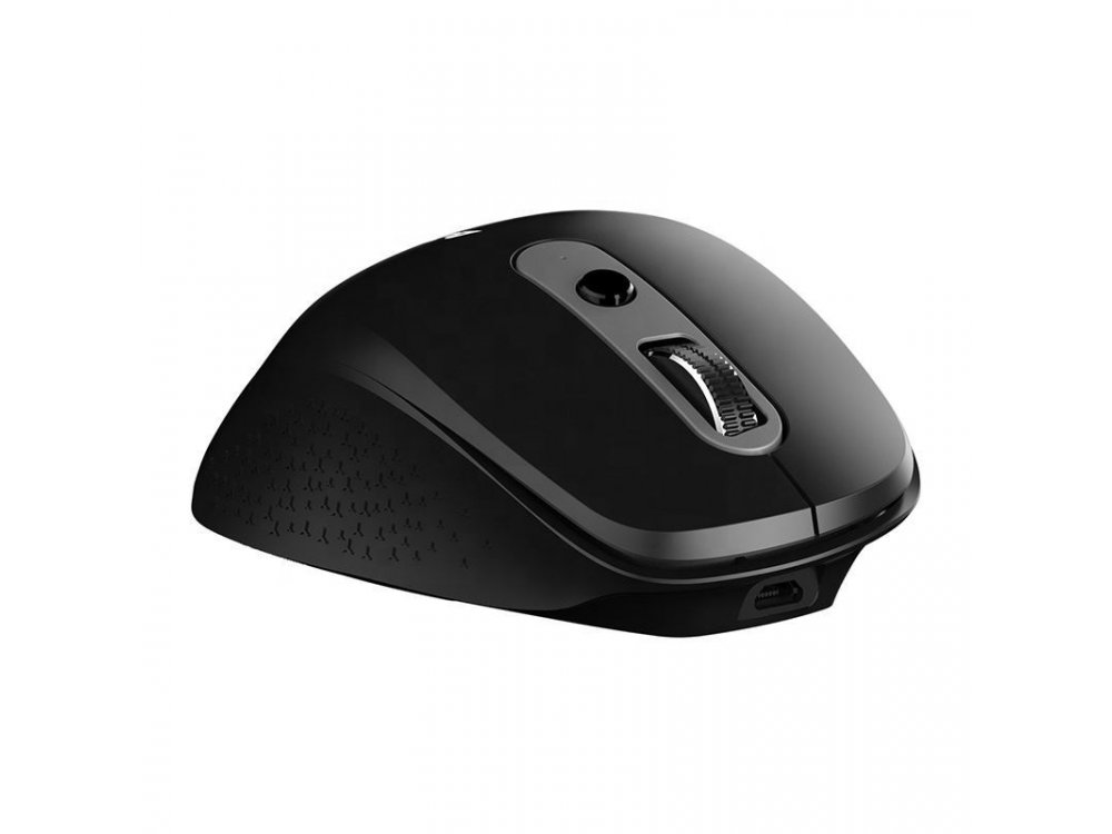 Ajazz i660T Wireless Bluetooth Ergonomic Mouse, 800 / 1200 / 1600 / 2400 / 3200 DPI, 6 Buttons, Black