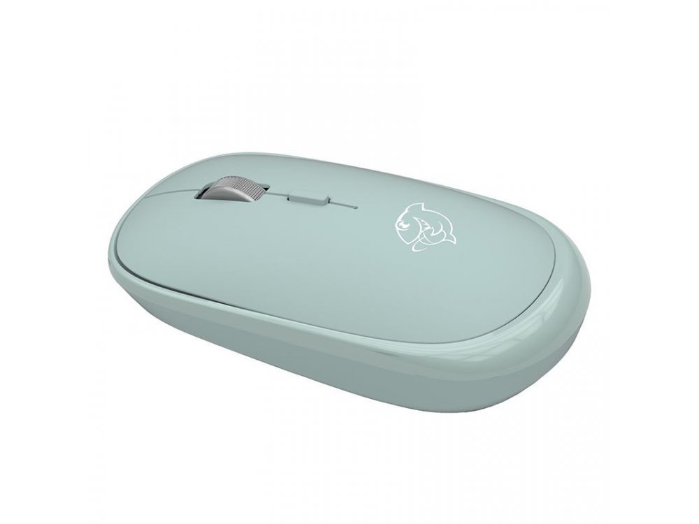 Ajazz DMT045 Wireless Bluetooth Optical Mouse, Silent 800-1600 DPI, Turquoise