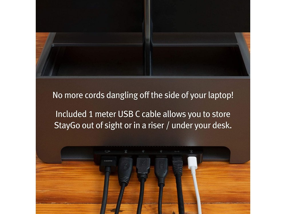 Twelve South StayGo USB C Data Hub - HDMI/4Κ + Gbps LAN + Card Reader + USB 3.0*3 Ports + USB-C 3.1 + 100W PD Charging - 12-1907