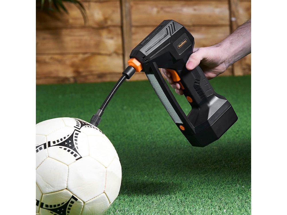 VonHaus 12V Tyre Inflator, Κομπρεσέρ Αέρος με Ψηφιακό Μετρητή Πίεσης Ελαστικών, Max 125 PSI, LCD Display & Φακό LED - 3500001