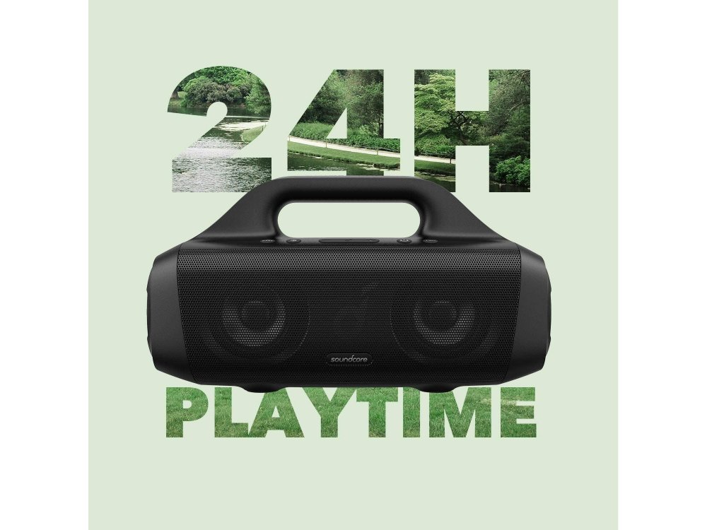 Anker Soundcore Motion Boom, Φορητό Bluetooth Ηχείο 30W, IPX7 με 24H Playtime, Μαύρο - A3118011