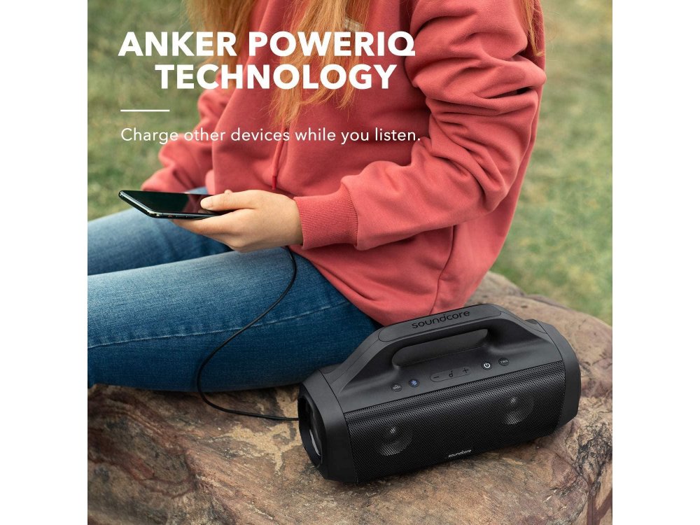 Anker Soundcore Motion Boom, Φορητό Bluetooth Ηχείο 30W, IPX7 με 24H Playtime, Μαύρο - A3118011