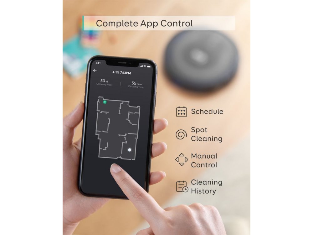 Anker Eufy RoboVac G30 Verge Smart Robot Vacuum with Smart Dynamic Navigation 2.0 & WiFi - Super-Slim - T2252G11
