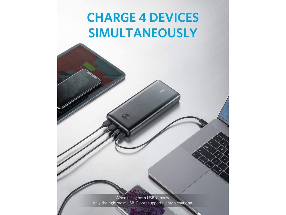 Anker PowerCore III Elite 25600 87W PD USB-C Power Bank 25.600mAh Power Delivery - A1291H11, Μαύρο | Kooqie Anker PowerCore III Elite 25600 87W PD USB-C Power Bank 25.600mAh Power Delivery - A1291H11, Μαύρο | Kooqie