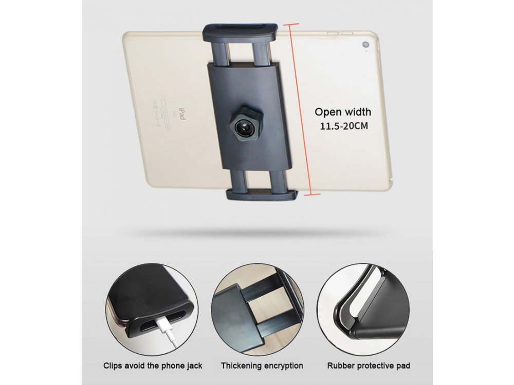 Nordic Τρίποδο Tablet / Smartphone Stand, Ρυθμιζόμενο έως 210cm, Gooseneck - MFK-018