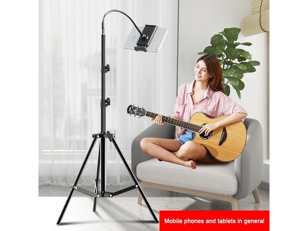 Nordic Τρίποδο Tablet / Smartphone Stand, Ρυθμιζόμενο έως 210cm, Gooseneck - MFK-018