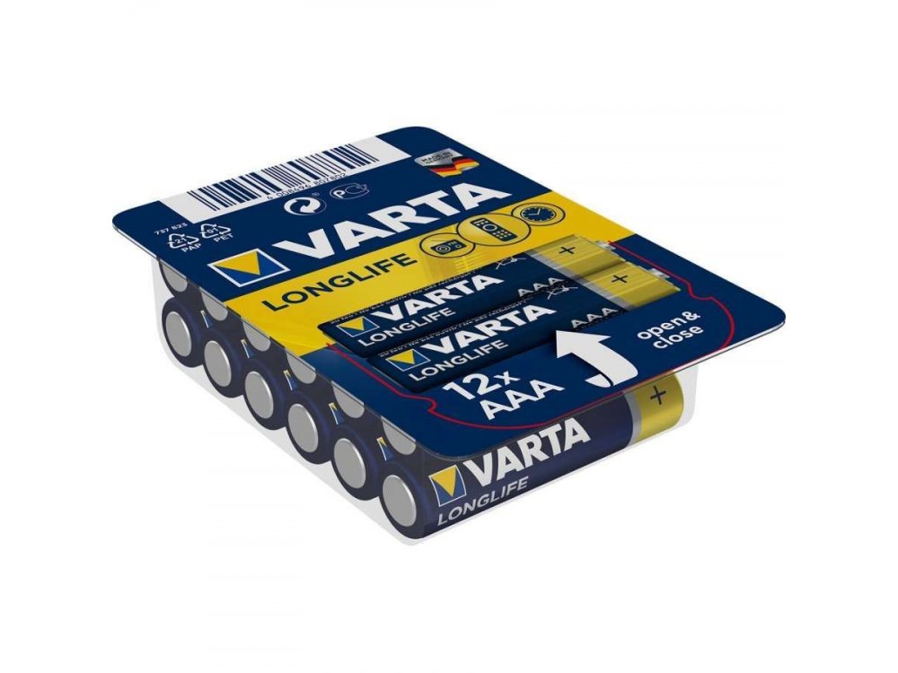 Varta Energy Alkaline Batteries AAA 1,5V LR03, 12 Pcs. - 4103