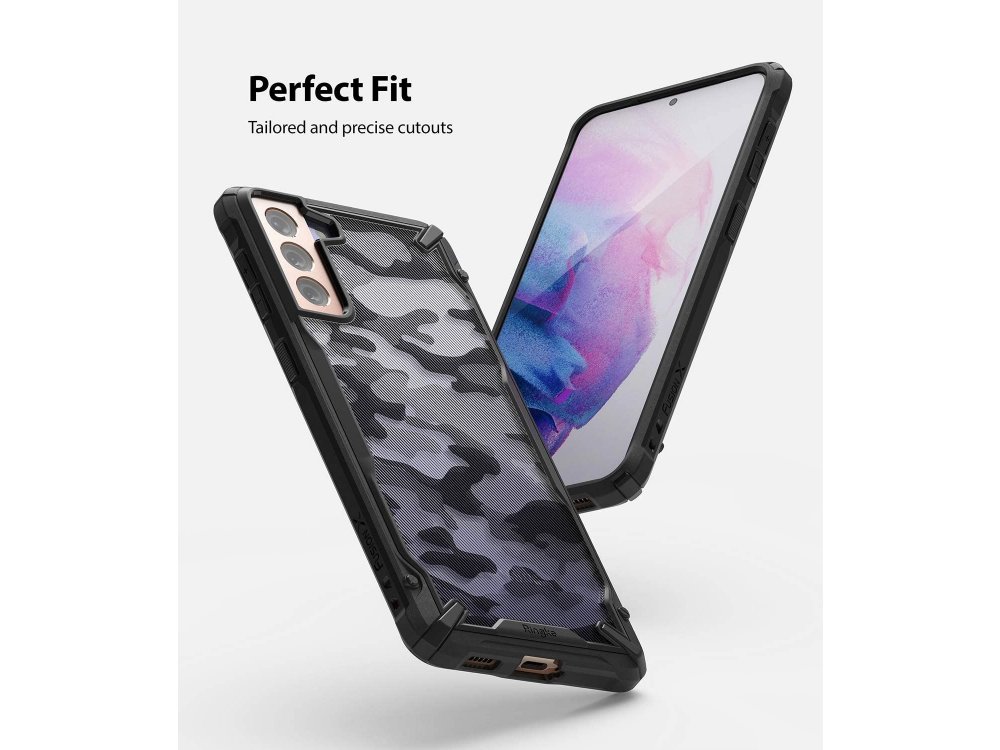Ringke Fusion X Galaxy S21+ Plus Military Grade Θήκη Heavy Duty, Camo Black