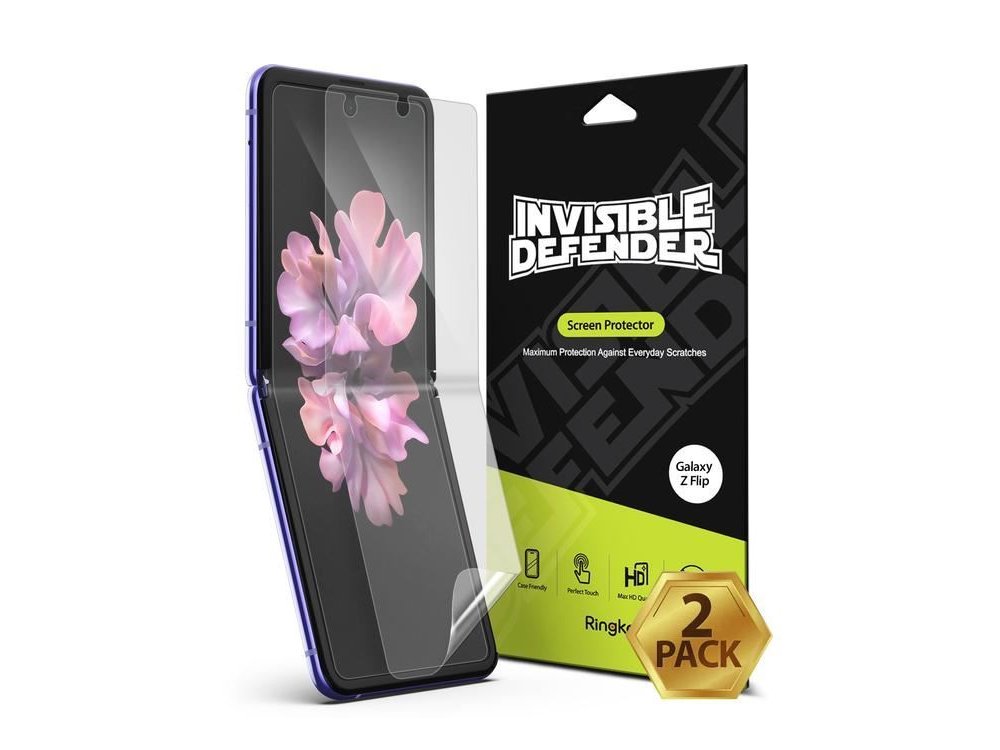 Ringke Galaxy Z Flip Invisible Defender Tempered Glass HD Quality