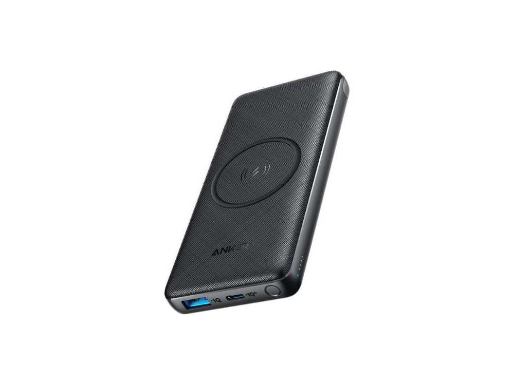 Anker PowerCore III 10k Power Bank 10000mAh 18W Power Delivery, QC3.0, Ασύρματη φόρτιση 10W & Built-In Stand, Μαύρο - A1617H11
