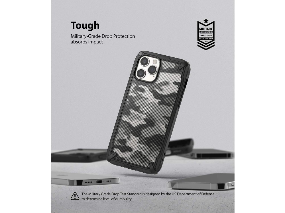 Ringke Fusion X iPhone 12 / 12 Pro Military Grade Θήκη Heavy Duty, Camo Black