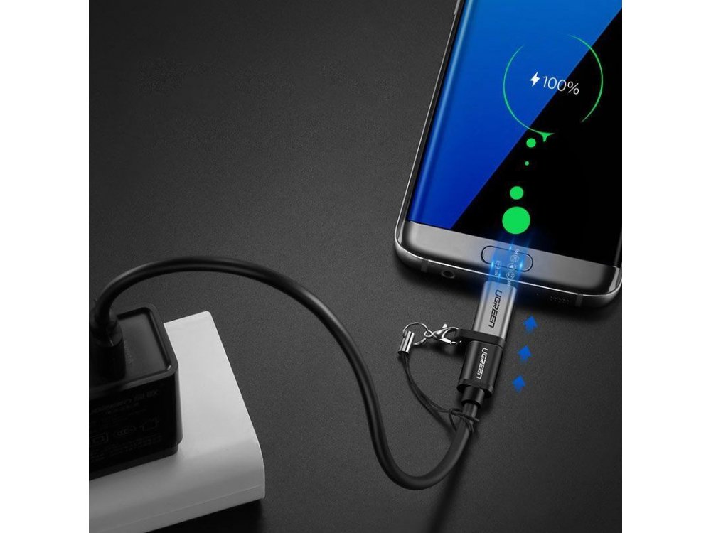 Ugreen USB-C Adapter Female to Micro-USB - 50590, Silver