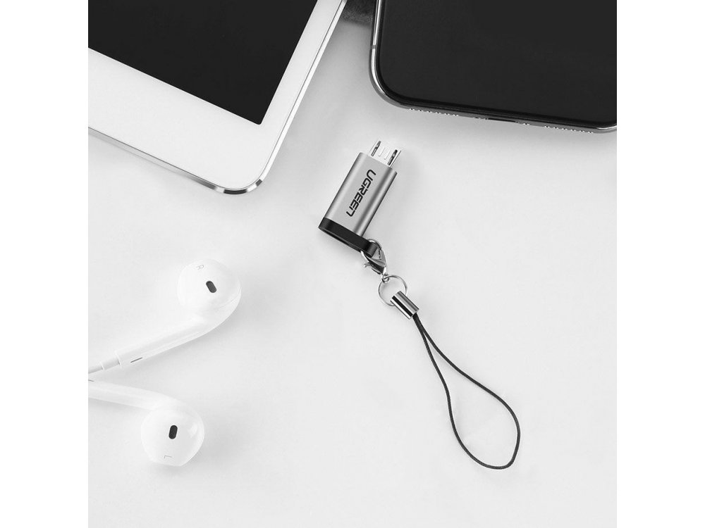 Ugreen USB-C Adapter Female to Micro-USB - 50590, Silver