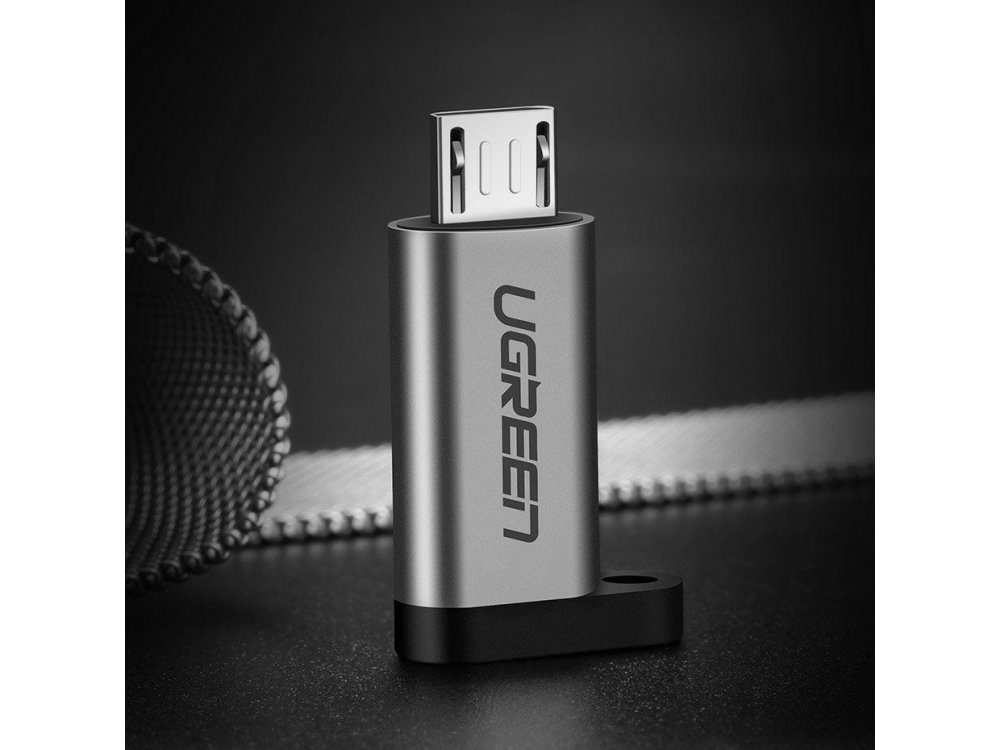 Ugreen USB-C Adapter Female to Micro-USB - 50590, Silver