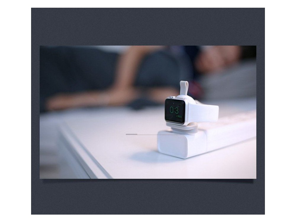 Ugreen Mini Apple Watch Φορητός Φορτιστής Qi 2.5W, MFI certified - 50944, Λευκός