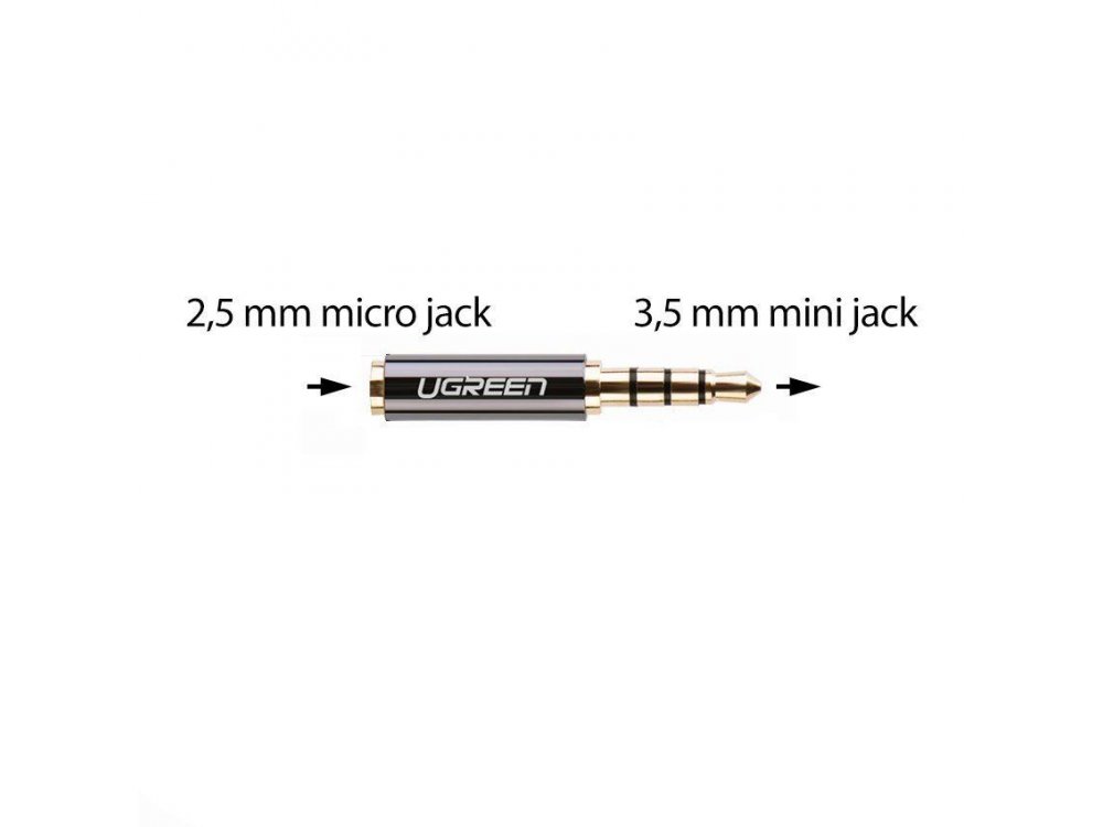 Ugreen 2.5mm Female to 3.5mm Male Auxiliary Stereo Αντάπτορας Audio Micro Jack σε Mini Jack - 20502