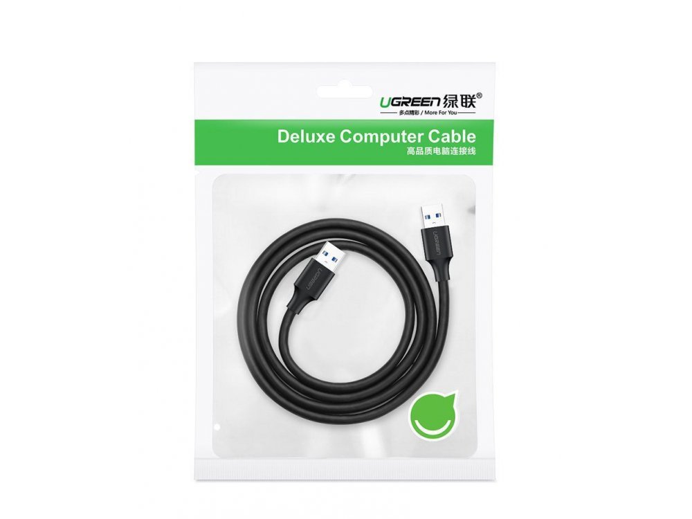 Ugreen USB 2.0 Type A 0,5μ. Male to Male Cable, Καλώδιο USB Αρσενικό σε Αρσενικό - 10308