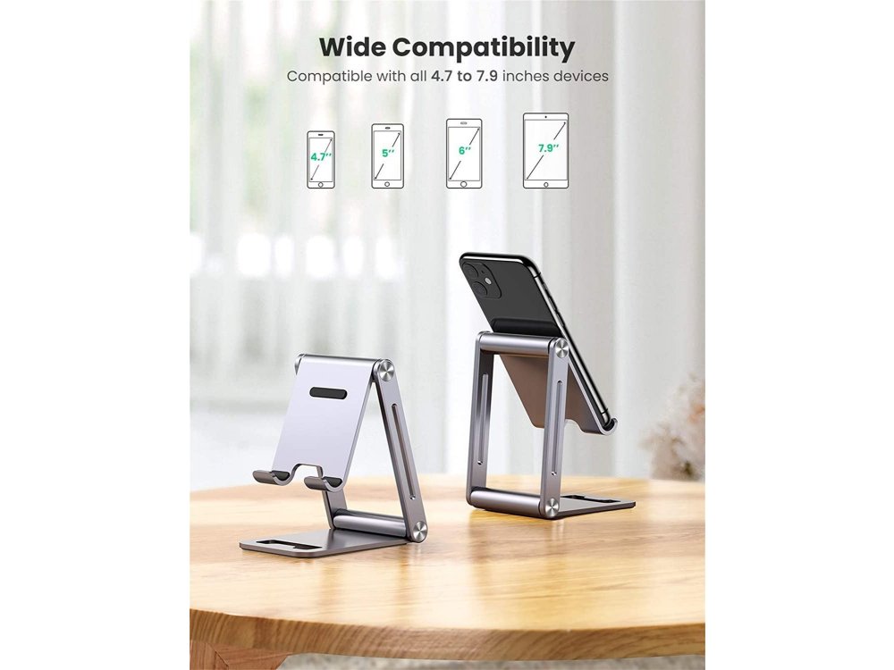 Ugreen Aluminum Stand / Tablet Adjustable 270 ° for devices 4.7 "-7.9", Space Gray - 80708