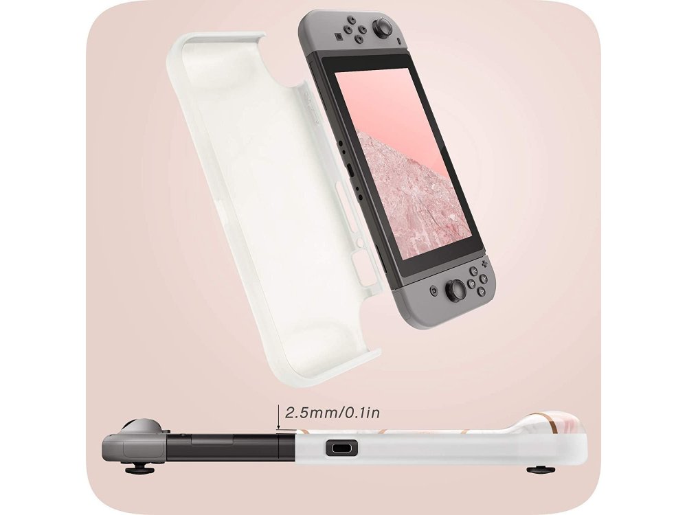 Mumba GP Nintendo Switch Case / cover protection Grip Case - Marble