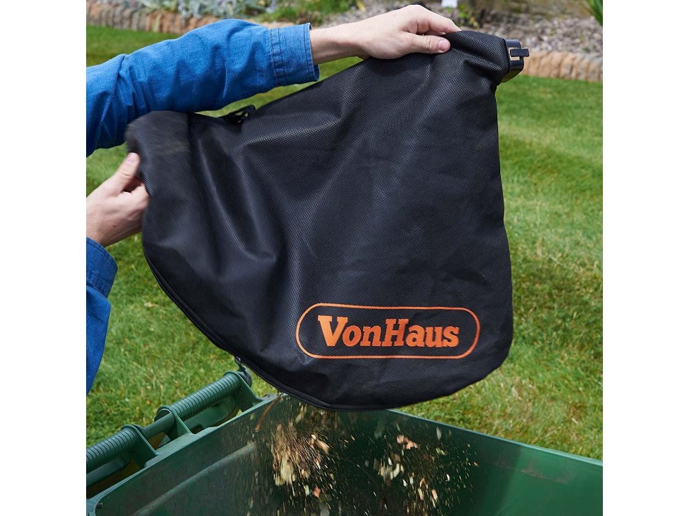 VonHaus 3 in 1 Leaf Blower / Aspirator 3000W with 35L Collection Bag & 10m. Cable - 2500105