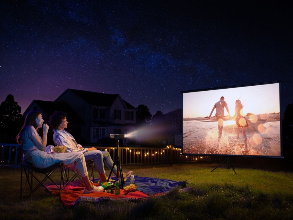 Anker Nebula Vega 1080p Native resolution Portable Projector Wi-Fi, 500 ANSI Lumens, Autofocus, HDR10, Dolby Audio - D2121G11