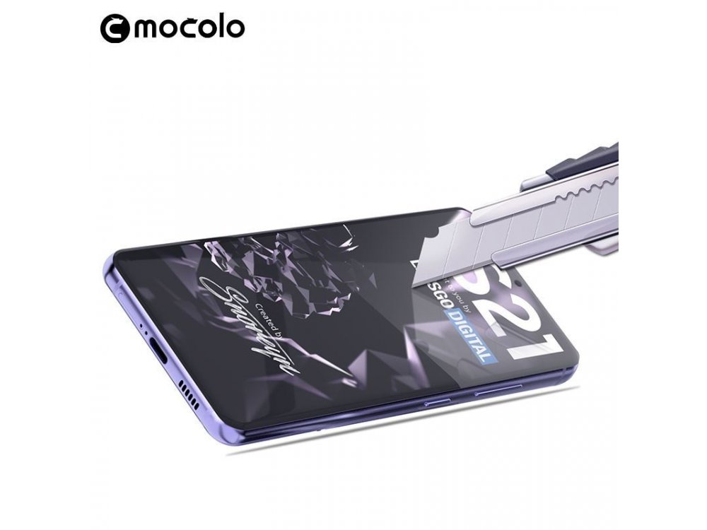 Mocolo Galaxy S21 UV Glass 9H Full Cover Tempered Glass Clear