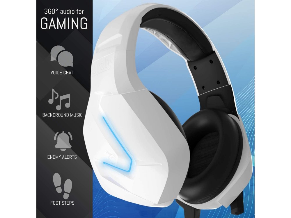 Orzly Hornet RXH-20 LED Gaming Headset Noise-canceling Microphone (PC / PS5 / Xbox / Switch / Mac), Siberia Edition