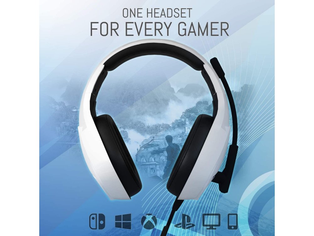 Orzly Hornet RXH-20 LED Gaming Headset Noise-cancelling Microphone (PC / PS5 / Xbox / Switch / Mac), Siberia Edition