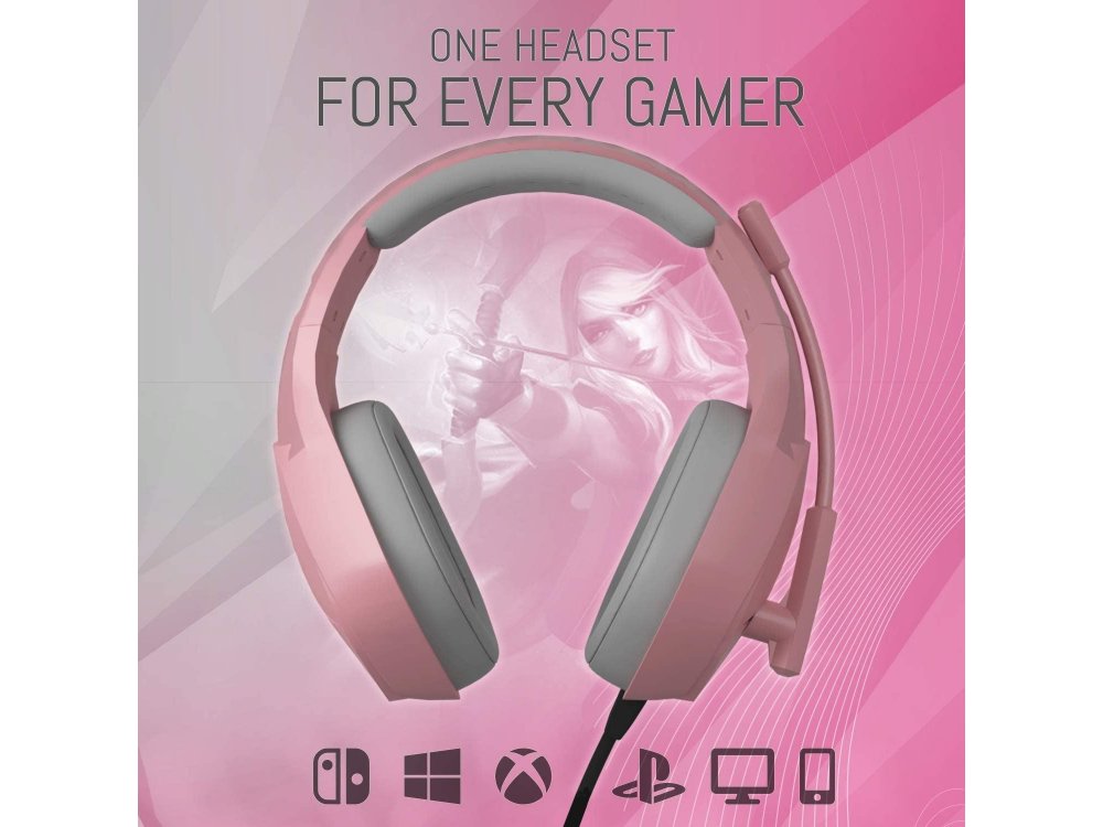 Orzly Hornet RXH-20 LED Gaming Headset Noise-cancelling Microphone (PC / PS5 / Xbox / Switch / Mac), Nakuru Edition