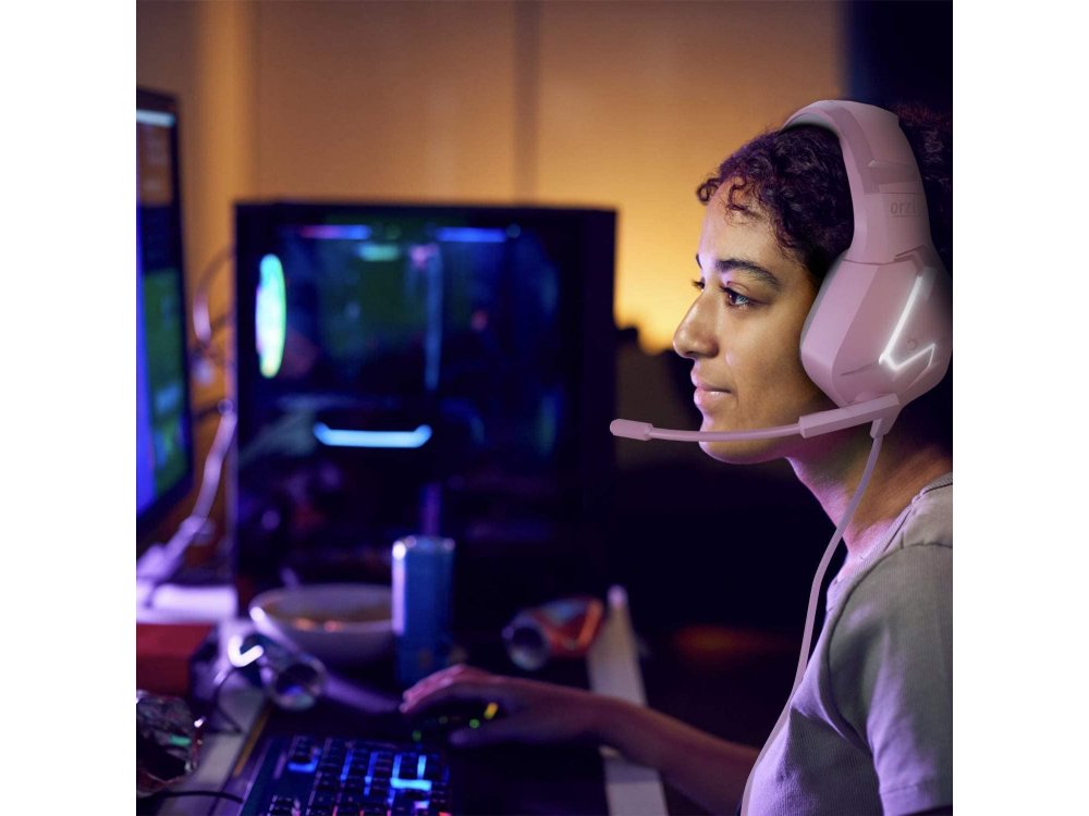 Orzly Hornet RXH-20 LED Gaming Headset Noise-cancelling Microphone (PC / PS5 / Xbox / Switch / Mac), Nakuru Edition