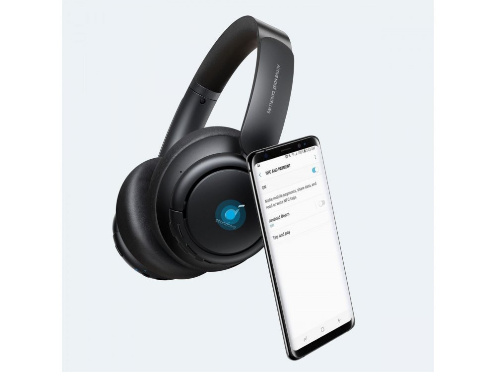 Anker Soundcore Life Tune Bluetooth ακουστικά με Hybrid Active noise cancellation & Hi-Res Sound - A3029ZA1, Μαύρα