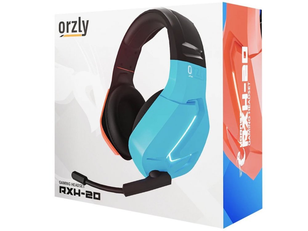 Orzly Hornet RXH-20 LED Gaming Headset Noise-canceling Microphone (PC / PS5 / Xbox / Switch / Mac), Tanami - Nintendo Color