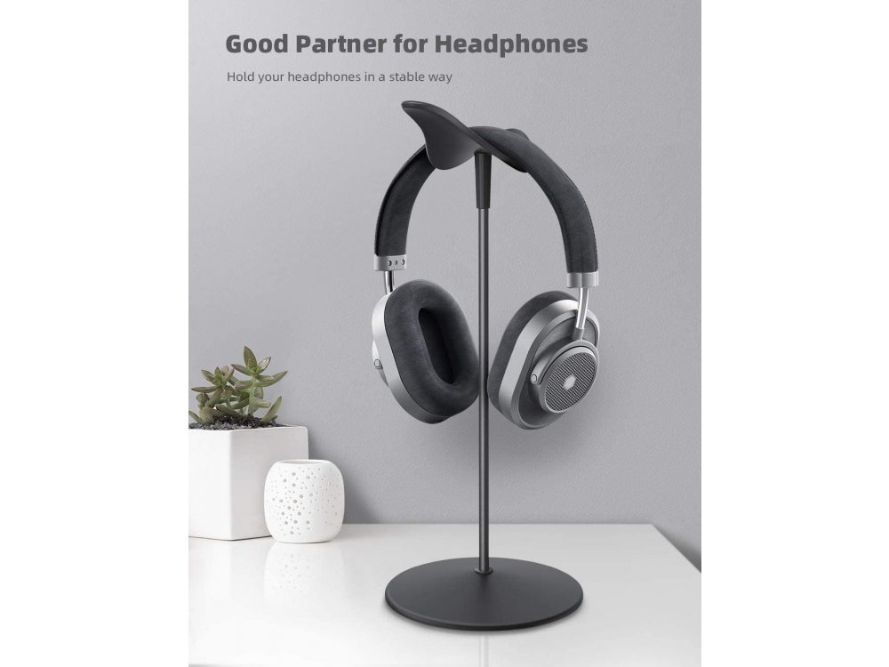 Lamicall H1 Headphone Βάση / Stand & Hanger για Ακουστικά & Headset, Μαύρη