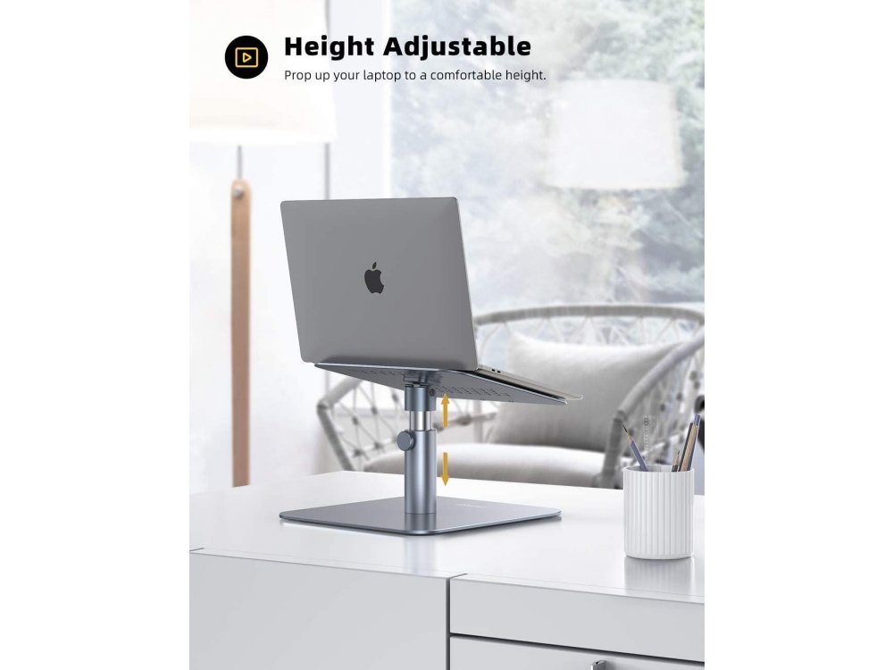 Lamicall LB Laptop Stand Height Adjustable & Rotating Stand for Laptop / Macbook 10-17.3 ", Space Gray