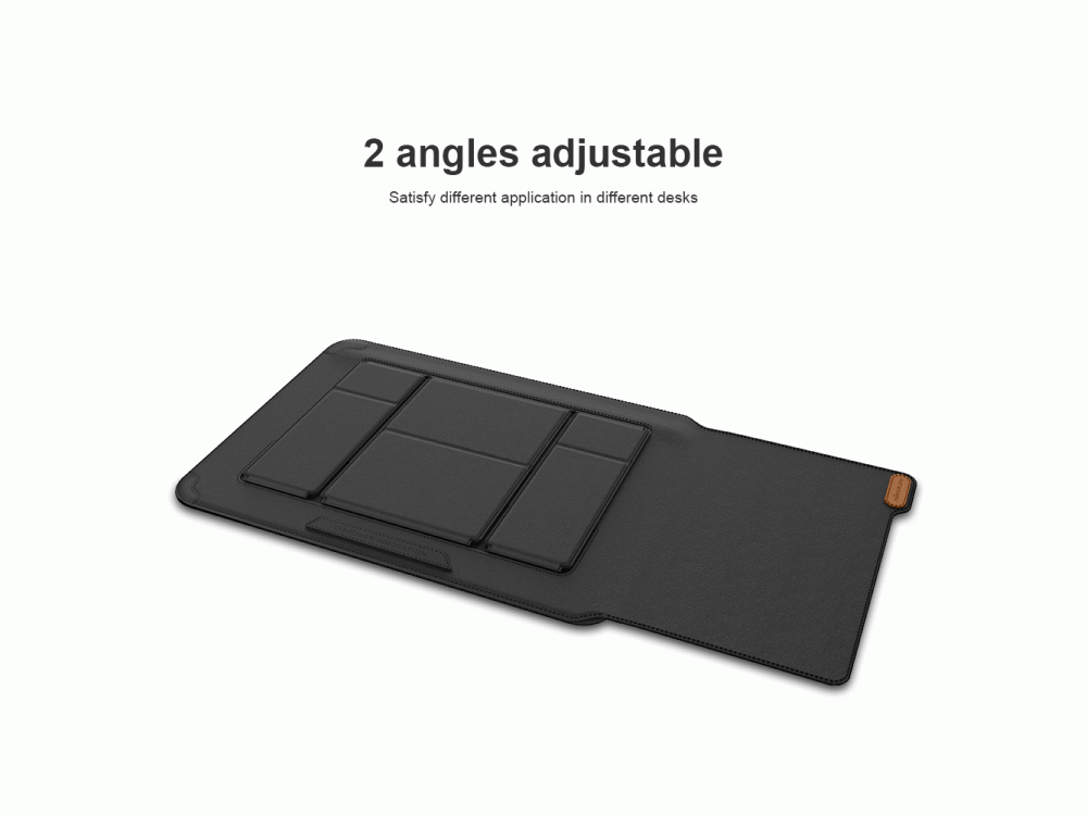 Nillkin Versatile Δερμάτινο Sleeve/Θήκη Laptop 16.1" με Σταντ/Mouse Pad, για Macbook/iPad Pro/DELL XPS/HP/Surface κ.α., Black