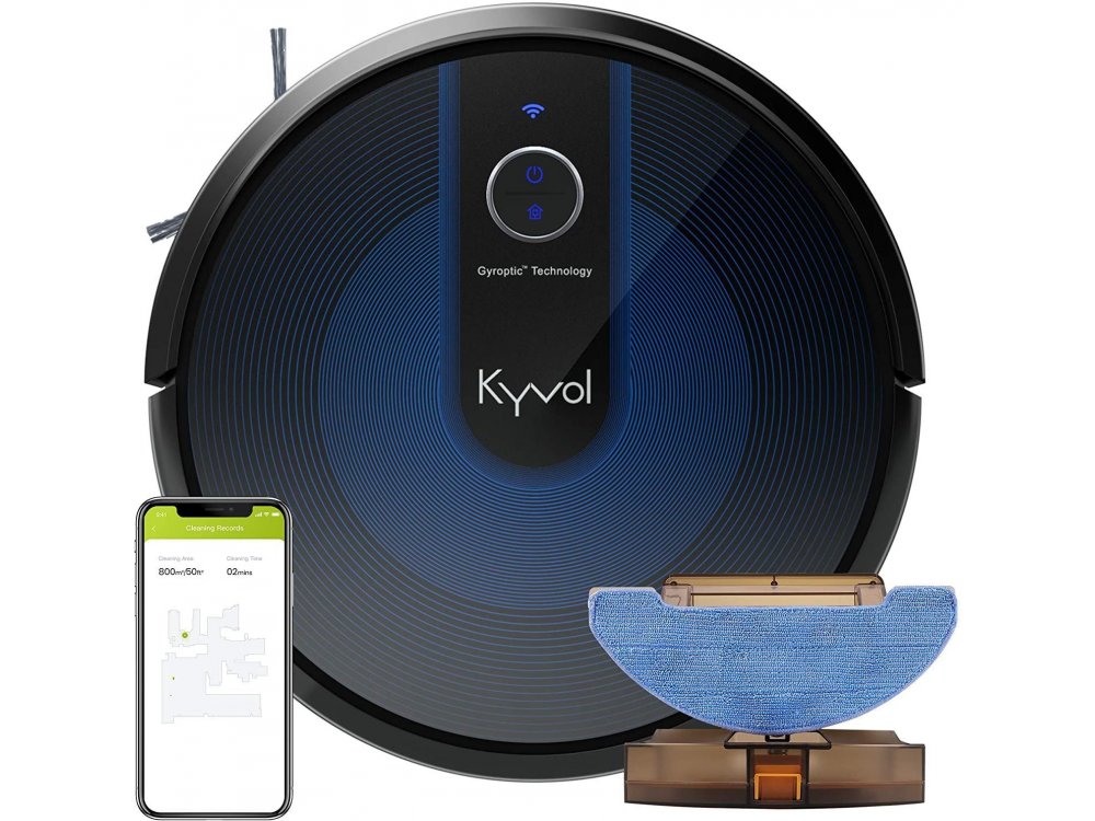 Kyvol Cybovac E31 Smart Robot Vacuum / Mopping Cleaner με Λειτουργία Σφουγγαρίσματος, 2200Pa με App & Gyroptic Navigation System