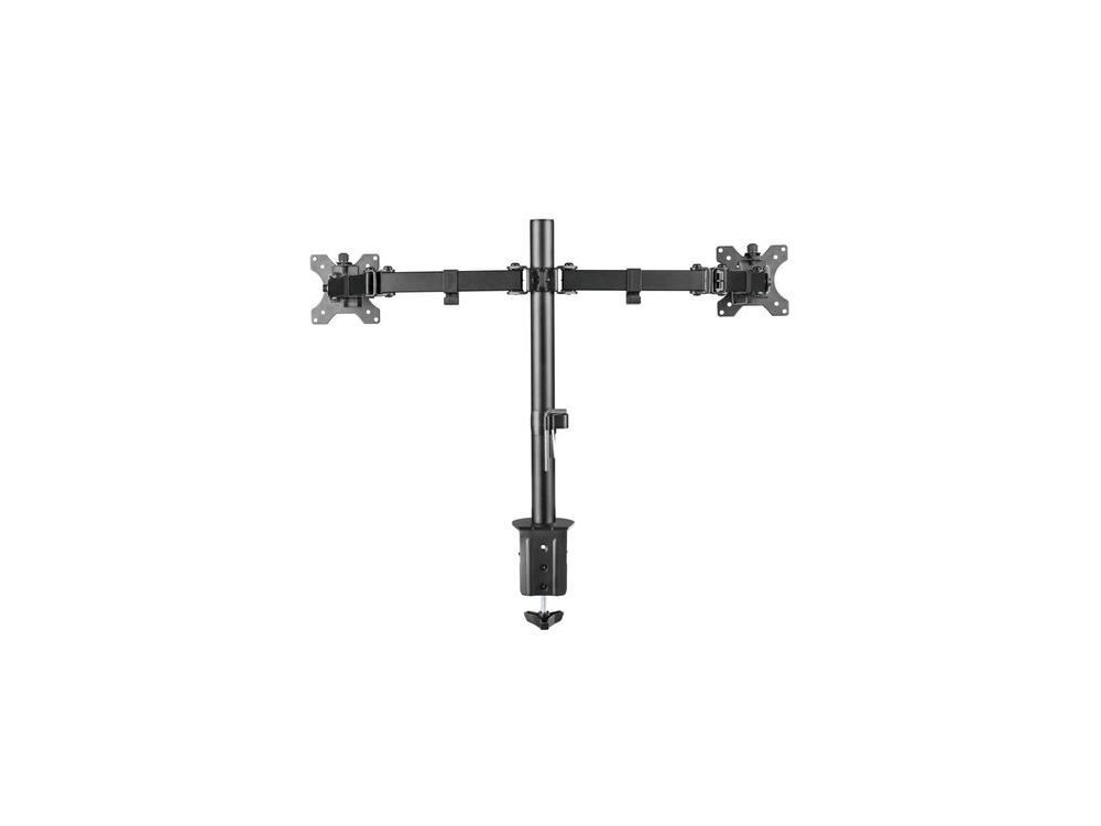 Nordic Dual Arm Desk Mount with Clamp, Stand for 2 Screens 13 ”-32”, up to 14kg - GAME-N1000