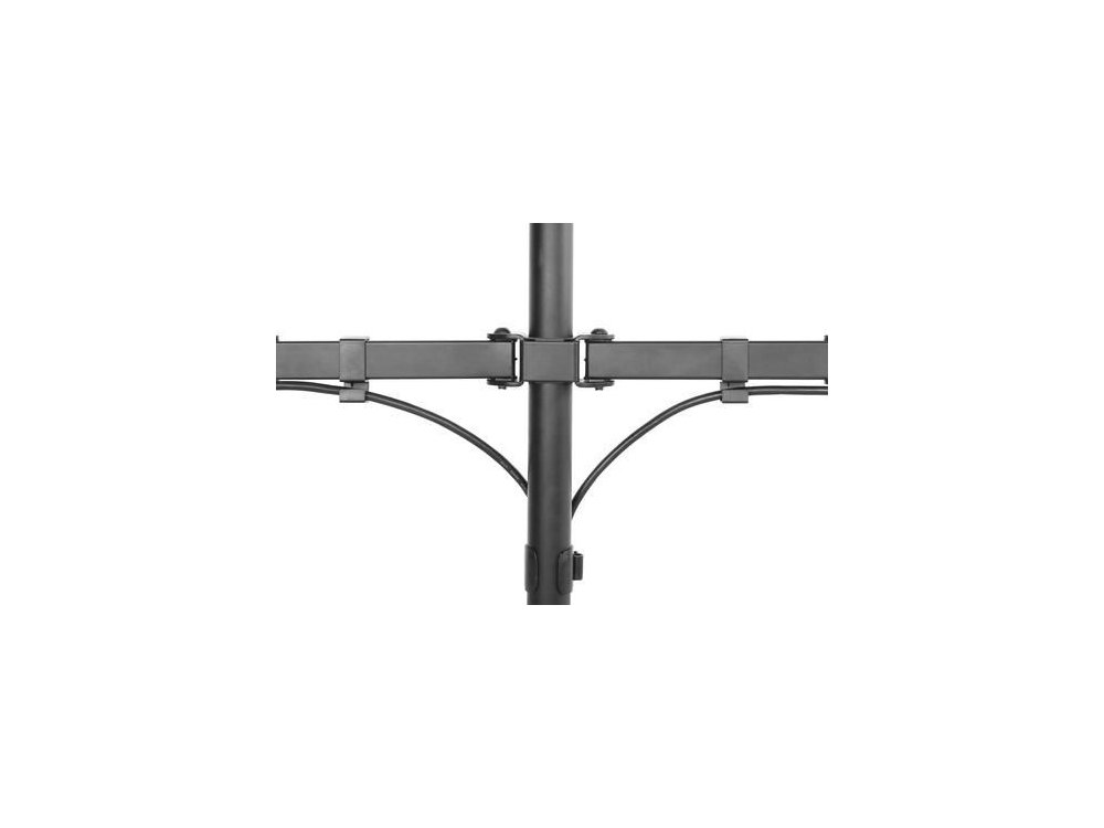 Nordic Dual Arm Desk Mount with Clamp, Stand for 2 Screens 13 ”-32”, up to 14kg - GAME-N1000