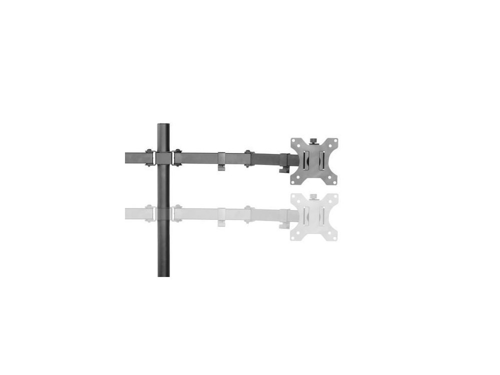Nordic Dual Arm Desk Mount with Clamp, Stand for 2 Screens 13 ”-32”, up to 14kg - GAME-N1000
