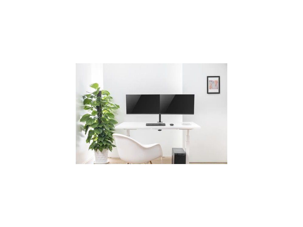 Nordic Dual Arm Desk Mount with Clamp, Stand for 2 Screens 13 ”-32”, up to 14kg - GAME-N1000