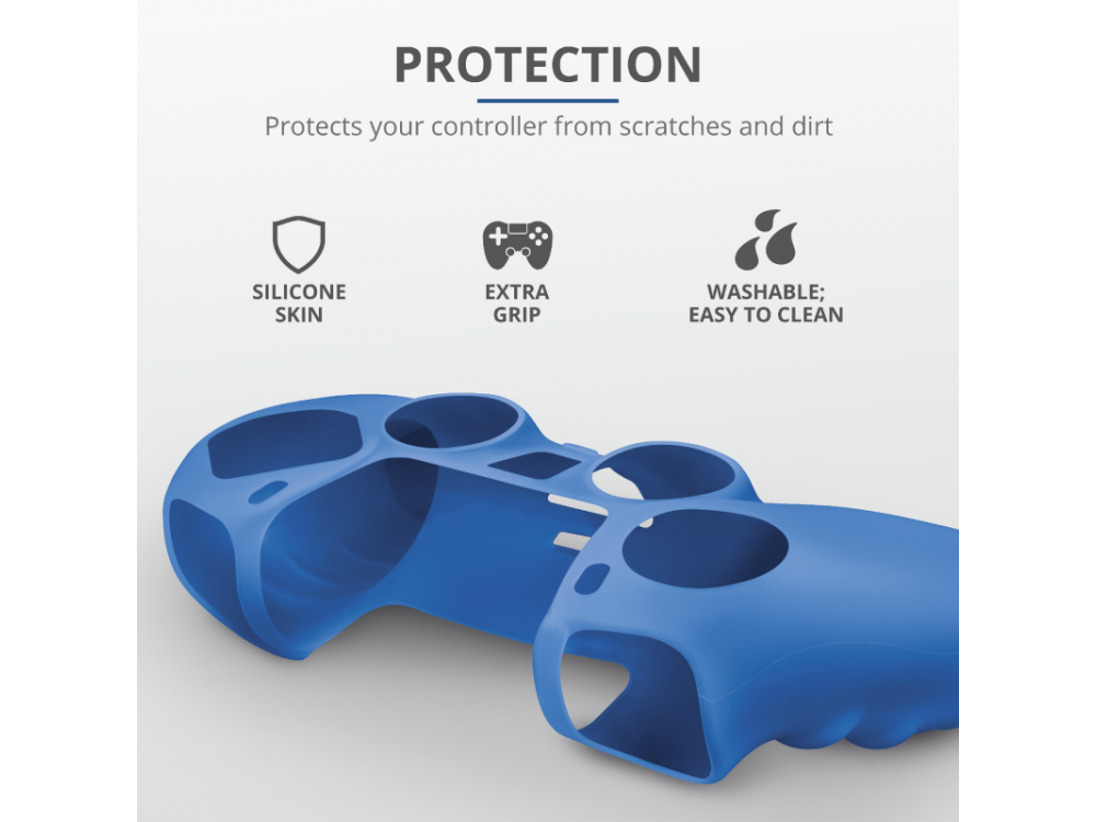 Trust GXT 748 Rubber Skin για PS5 Controller - 24171, Μπλε