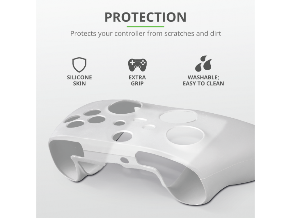 Trust GXT 749 Rubber Skin for Xbox Controller - 24175, Transparent