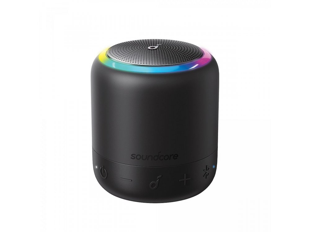 Anker Soundcore Mini 3 Pro, Portable Bluetooth Speaker 6W RGB with APP - A3127G11, Black