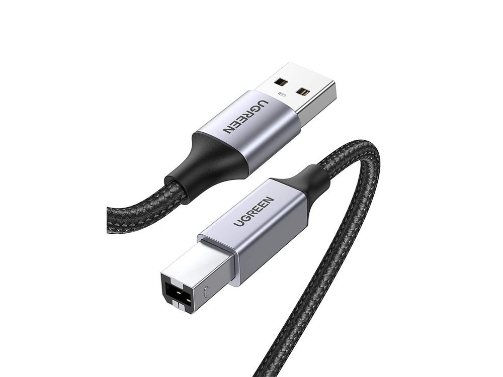 Ugreen USB 2.0 to USB-B Printer / Scanner Cable 3m. with Nylon weave - 80804