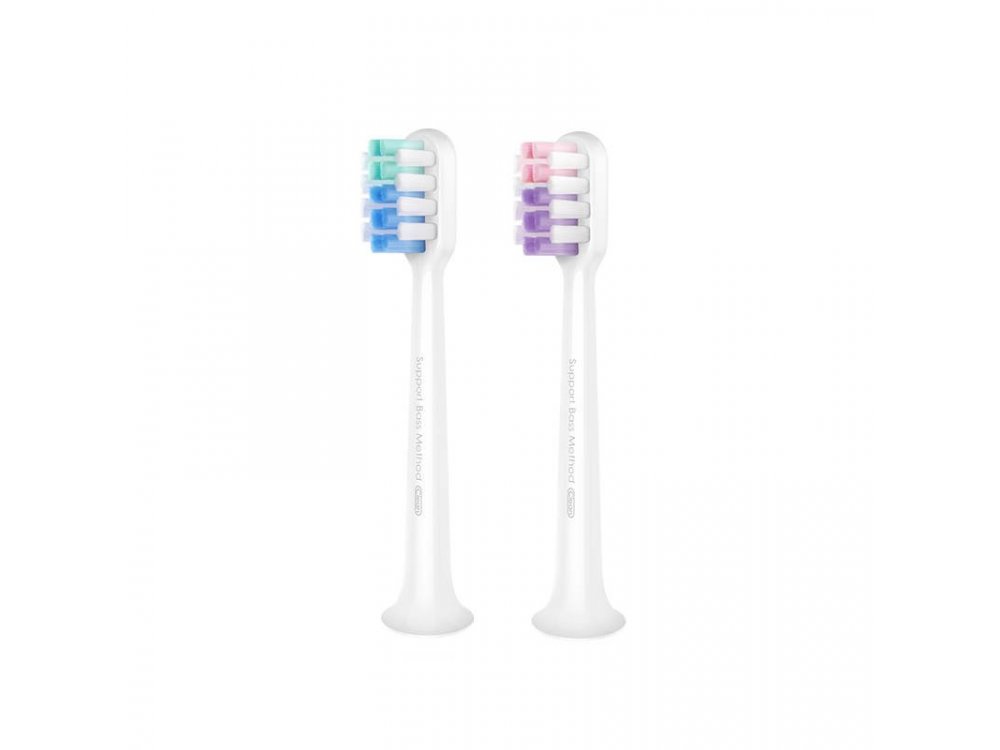DR.BEI by Xiaomi Spare Heads with TORAY & DuPont Fiber for Electric Toothbrush DR.BEI C01, Set of 2, Cleaning