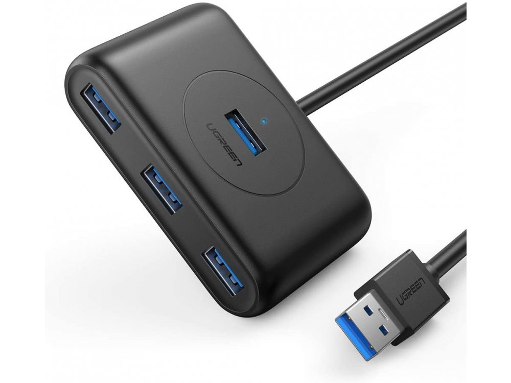 Ugreen Slim USB 3.0 4 Port Data Hub, with 1m cable. - 20291