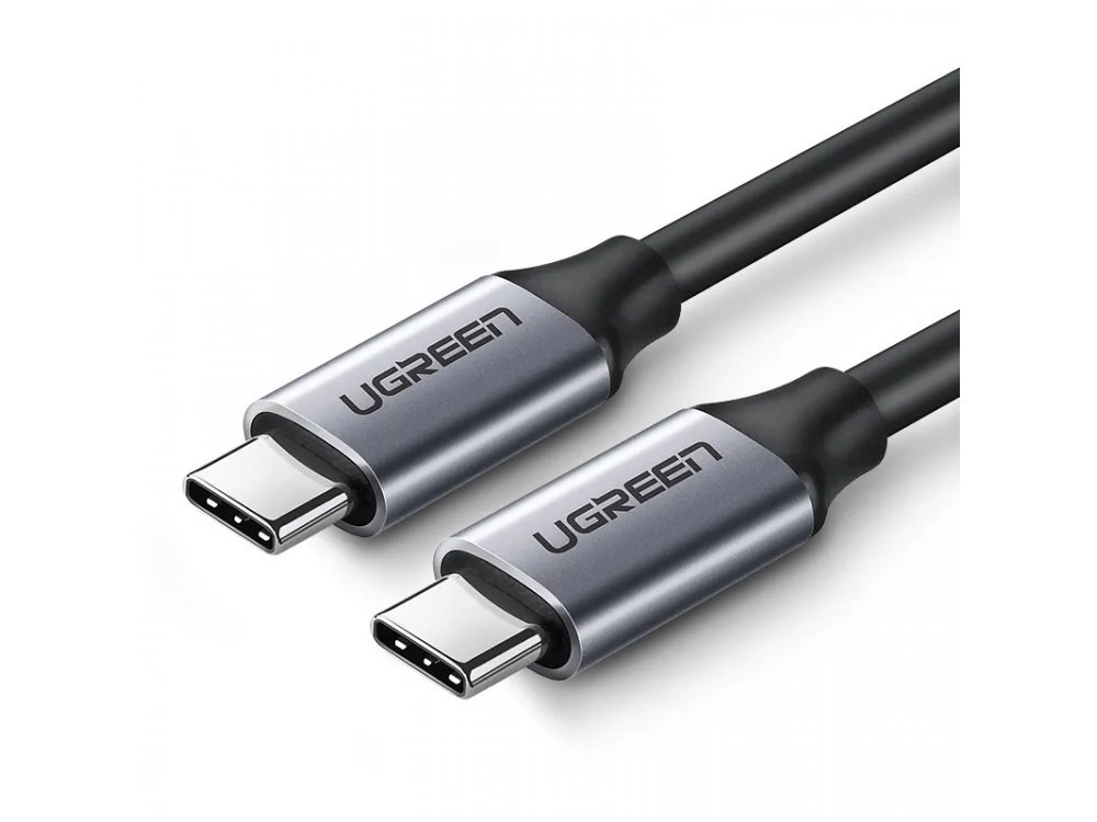 Ugreen USB-C σε USB-C 3.1 Gen1 Καλώδιο 1,5μ. με Επαφές Αλουμινίου - 50751, Μαύρο