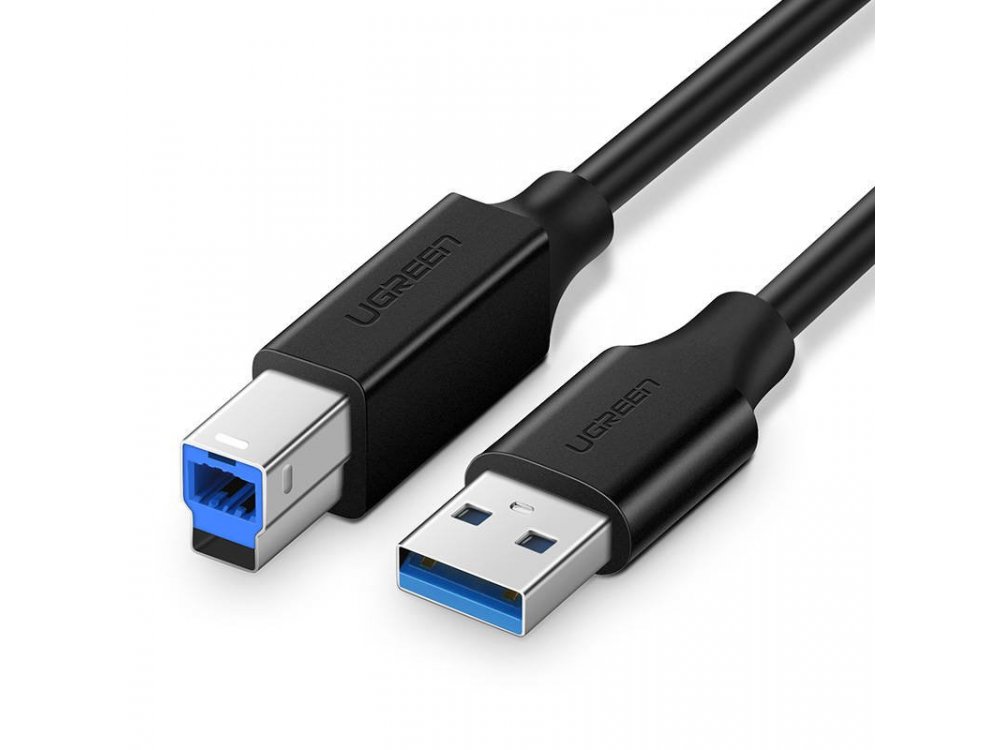 Ugreen USB 3.0 σε USB-B Καλώδιο Printer / Scanner Cable 2μ. - 10372, Μαύρο